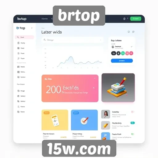 Mudanças no design da interface do Brtop